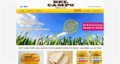 Desktop Screenshot of delcampotortillas.com